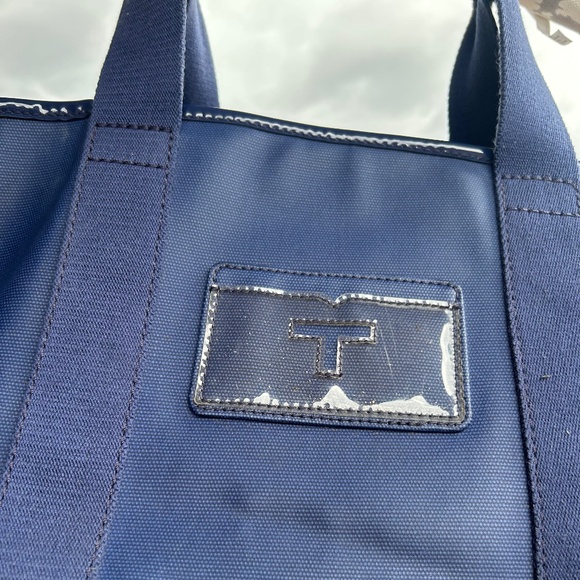 Tory Burch Navy Cobalt Blue Tote Purse - Picture 11 of 11